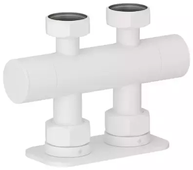 Вентиль Вентиль 2х3/4" прямой скрытый-скрытый EU50 (Матовый белый)