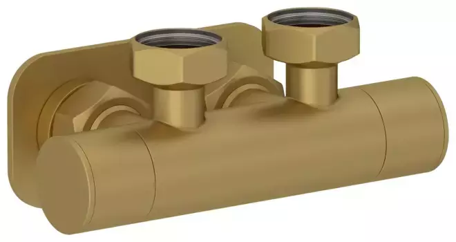 Вентиль Вентиль 2х3/4" угловой скрытый-скрытый EU50 (Матовое ЗОЛОТО)