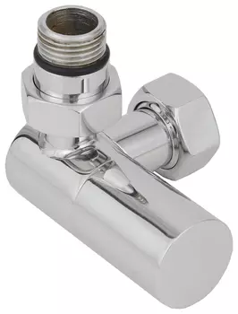 Вентиль Вентиль 3D левый (цилиндр) G 1/2" НР х G 3/4" НГ (Матовый белый)