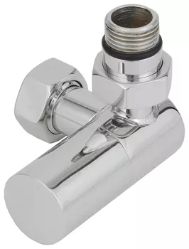 Вентиль Вентиль 3D правый (цилиндр) G 1/2" НР х G 3/4" НГ (Матовый белый)