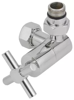 Вентиль Вентиль 3D правый (крест) G 1/2" НР х G 3/4" НГ (Шампань)