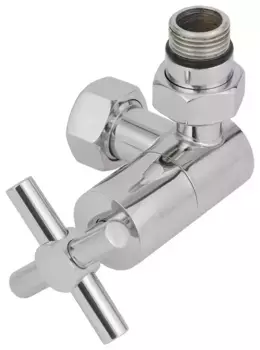 Вентиль Вентиль 3D правый (крест) G 1/2" НР х G 3/4" НГ (Сатин)