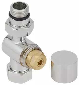 Вентиль Вентиль прямой (под шестигранник) G 1/2" НР х G 3/4" НГ (Тёмный титан муар)