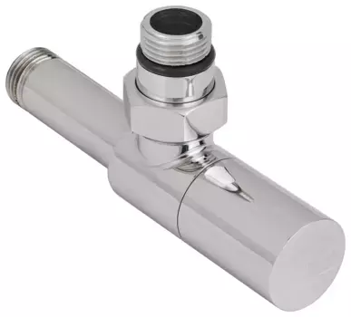 Вентиль Вентиль угловой (цилиндр) G 1/2" НР х G 1/2" НР (Матовая шампань)