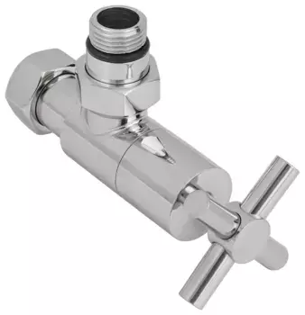 Вентиль Вентиль угловой (крест) G 1/2" НР х G 3/4" НГ (Сатин)