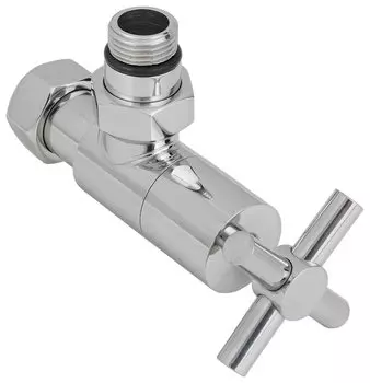 Вентиль Вентиль угловой (крест) G 1/2" НР х G 3/4" НГ (Состаренная бронза)