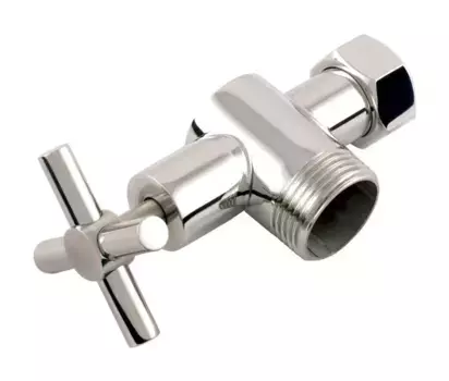 Вентиль Вентиль угловой н/ж "СУНЕРЖА" (крест) G 1" нар.р. / G 3/4" н. г. (Матовое золото)