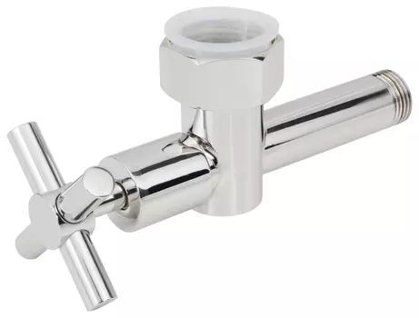 Вентиль запорный (крестовой) G 1" НГ х G 1/2" НР (Без покрытия) 01002-1012