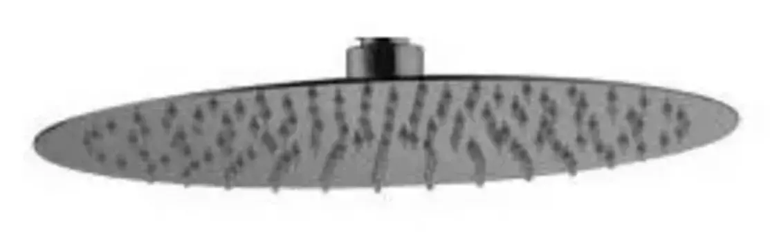 Верхний душ Boheme Uno 30х30 темный хром глянцевый
