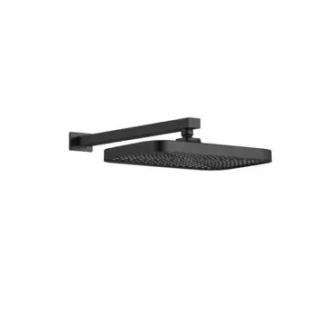 Верхний душ с держателем Vincea 31 черный матовый