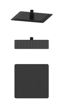 Верхний душ Wonzon & Woghand WW-88DP06-MB черный матовый