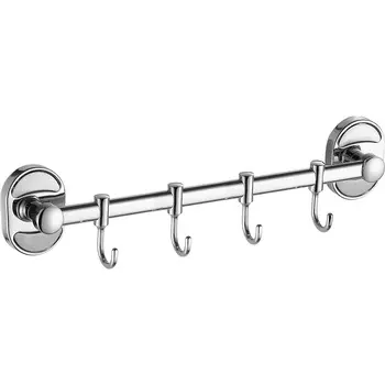 Вешалка настенная Fashun 4 крючка хром