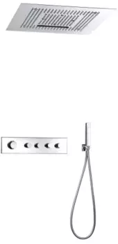 Встраиваемая душевая система AltroBagno Metropoli хром глянцевый