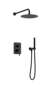 Душевой комплект AltroBagno Unione 040107 NeOp С ВНУТРЕННЕЙ ЧАСТЬЮ, матовый черный