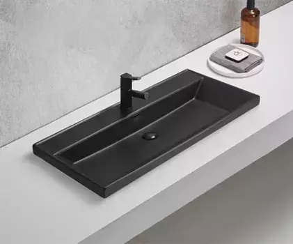 Встраиваемая раковина Gid 101 Bm5510s черная матовая