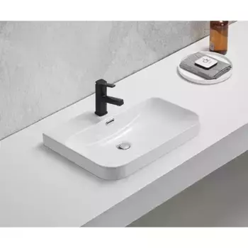 Встраиваемая раковина Gid 61 9560s белая глянцевая