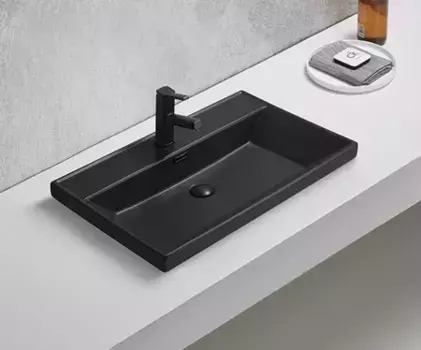 Встраиваемая раковина Gid 61 Bm5560s черная матовая