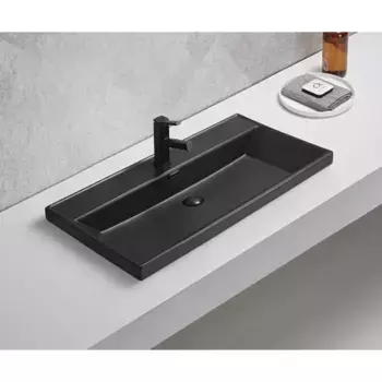 Встраиваемая раковина Gid 81 Bm5580s черная матовая