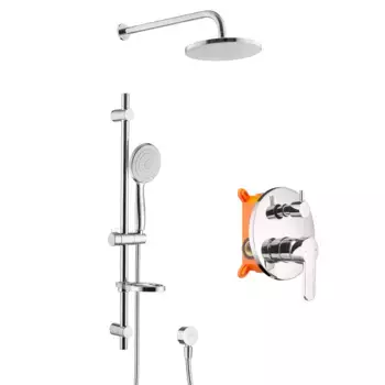 Встраиваемый душевой комплект Swedbe Platta 5535 хром глянцевый