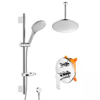 Встраиваемый душевой комплект Swedbe Platta 5537 хром глянцевый