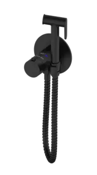 Гигиенический душ AltroBagno BM 060402 NeOp со смесителем, С ВНУТРЕННЕЙ ЧАСТЬЮ, матовый черный