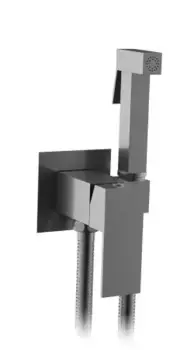 Гигиенический душ AltroBagno BM 060121 GrMt со смесителем, С ВНУТРЕННЕЙ ЧАСТЬЮ, оружейная сталь