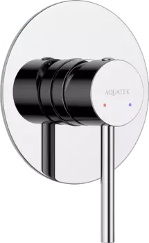 Встраиваемый смеситель для душа и ванны AQUATEK Европа AQ1366CR С ВНУТРЕННЕЙ ЧАСТЬЮ, хром