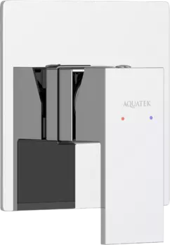 Встраиваемый смеситель для душа и ванны AQUATEK Либра AQ1666CR С ВНУТРЕННЕЙ ЧАСТЬЮ, хром