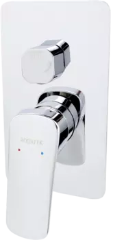 Встраиваемый смеситель для душа и ванны AQUATEK Вега AQ1046CR С ВНУТРЕННЕЙ ЧАСТЬЮ, хром