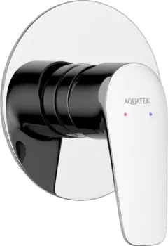 Встраиваемый смеситель для душа и ванны AQUATEK Бетта AQ1166CR С ВНУТРЕННЕЙ ЧАСТЬЮ, хром