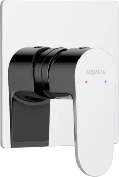 Встраиваемый смеситель для душа и ванны AQUATEK Оберон AQ1266CR С ВНУТРЕННЕЙ ЧАСТЬЮ, хром
