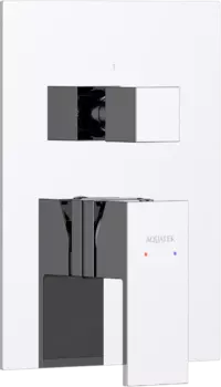 Встраиваемый смеситель для душа и ванны AQUATEK Либра AQ1646CR С ВНУТРЕННЕЙ ЧАСТЬЮ, хром