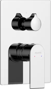 Встраиваемый смеситель для душа и ванны AQUATEK Лира AQ1447CR С ВНУТРЕННЕЙ ЧАСТЬЮ, 3 режима, хром