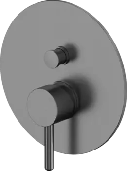 Встраиваемый смеситель для душа и ванны WHITECROSS Y Y1235GM С ВНУТРЕННЕЙ ЧАСТЬЮ, оружейная сталь