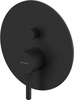 Встраиваемый смеситель для душа и ванны WHITECROSS Y Y1235BL С ВНУТРЕННЕЙ ЧАСТЬЮ, черный матовый