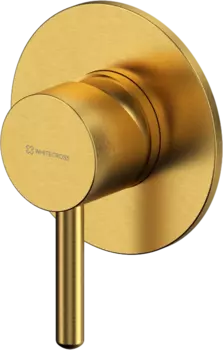 Встраиваемый смеситель для душа и ванны WHITECROSS Y Y1245GLB С ВНУТРЕННЕЙ ЧАСТЬЮ, брашированное золото