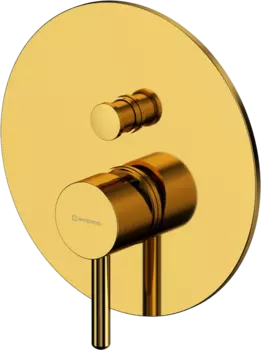 Встраиваемый смеситель для душа и ванны WHITECROSS Y Y1235GL С ВНУТРЕННЕЙ ЧАСТЬЮ, золото