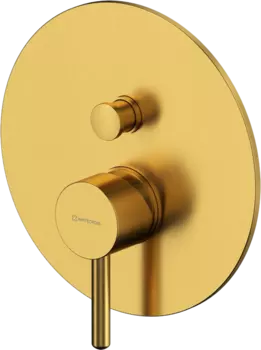 Встраиваемый смеситель для душа и ванны WHITECROSS Y Y1235GLB С ВНУТРЕННЕЙ ЧАСТЬЮ, брашированное золото