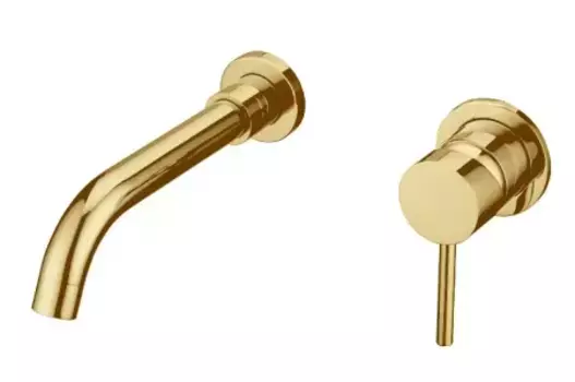 Смеситель для раковины AltroBagno Metropoli 010505 OrSp С ВНУТРЕННЕЙ ЧАСТЬЮ, матовое золото