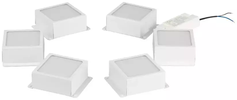 Встраиваемый светильник (комплект из 6 шт.) Эра SPO-646-3-5K-W6 Б0063051