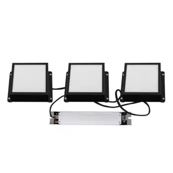 Встраиваемый светильник Uniel ULP-1010-20W/4000K IP54 GRILYATO OPAL BLACK KIT03 UL-00012836