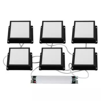 Встраиваемый светильник Uniel ULP-1010-42W/4000K IP54 GRILYATO OPAL BLACK KIT06 UL-00012834