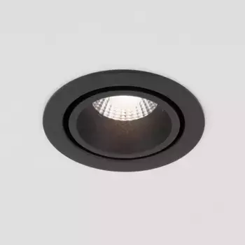 Встраиваемый светодиодный светильник Elektrostandard Nulla 15267/LED 7W 3000K BK/BK черный/черный a063972