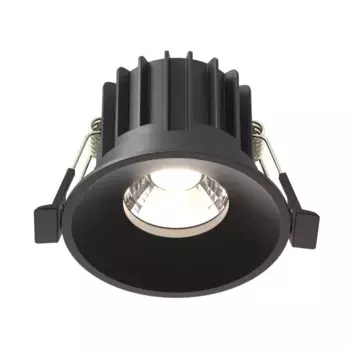 Встраиваемый светодиодный светильник Maytoni Technical Round DL058-12W-DTW-B