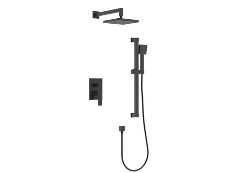 Душевой комплект Rush Thira TR3635-41Black С ВНУТРЕННЕЙ ЧАСТЬЮ, черный