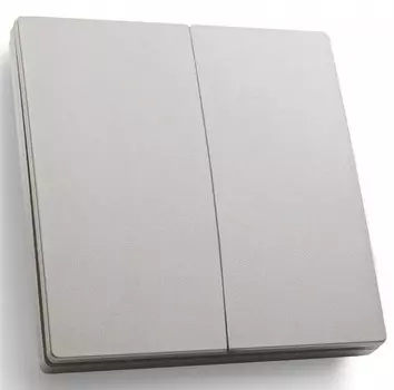 Выключатель двухклавишный беспроводной Feron Smart серебро TM82 41720