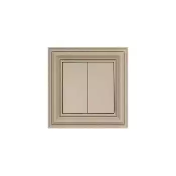 Выключатель двухклавишный Liregus Retro кремовый омбре 29-107