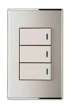 Выключатель двухклавишный с подстветкой Imex Parthenon Gold WRC 3426