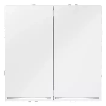 Выключатель двухклавишный с подсветкой Voltum S70 VLS020202