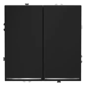 Выключатель двухклавишный с подсветкой Voltum S70 VLS020207